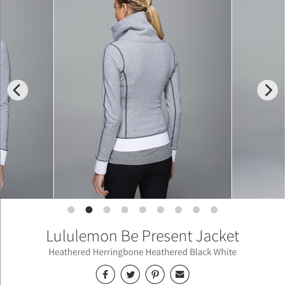 Lululemon Be Present Jacket Herringbone - image 2